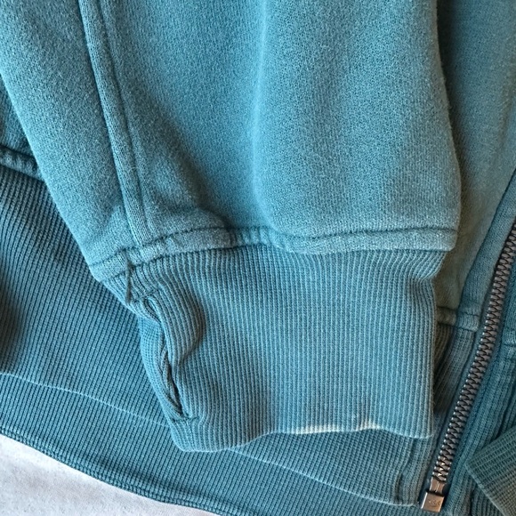 Lululemon Green Scuba funnel neck oversized zip up size 12 - Picture 9 of 11